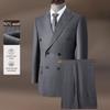 Shanshan Men's Wool Blend Striped Business Suit