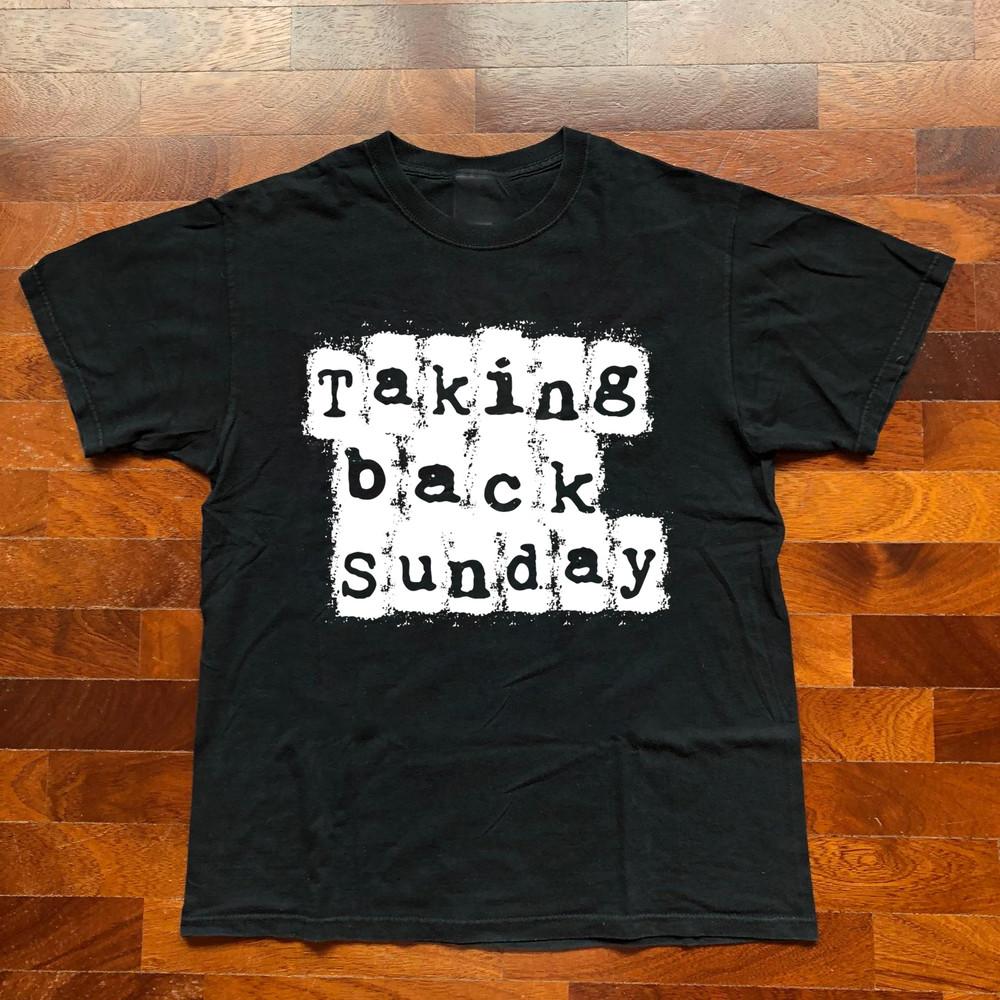 NEW Taking Back Sunday Logo Classic Black All Size Men Women Shirt FA04