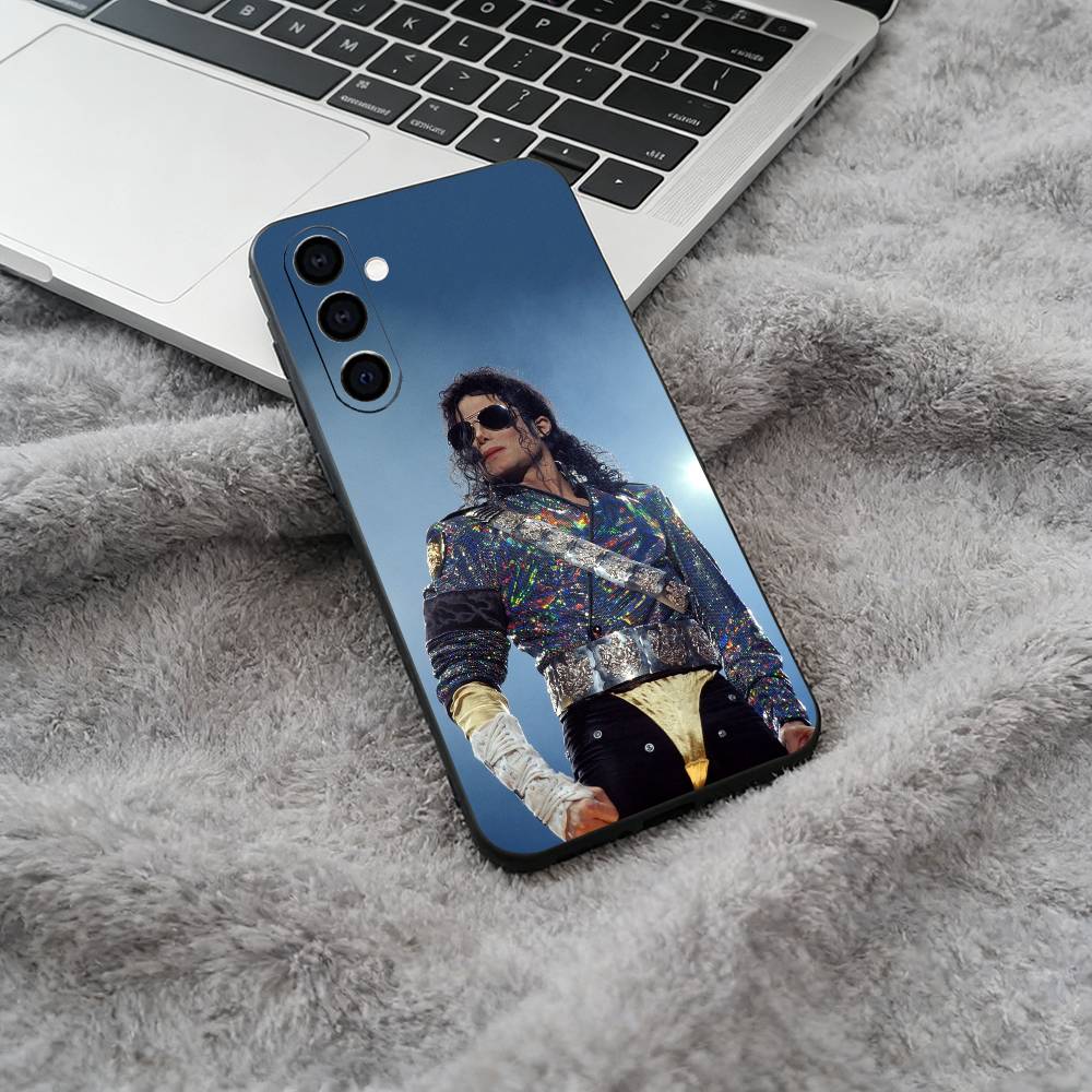 Superstar-M- Michael -Jackson Phone Case For Samsung Galaxy A73,A71 A72,A70,A53,A52,A51,Soft Silicone Black Cover