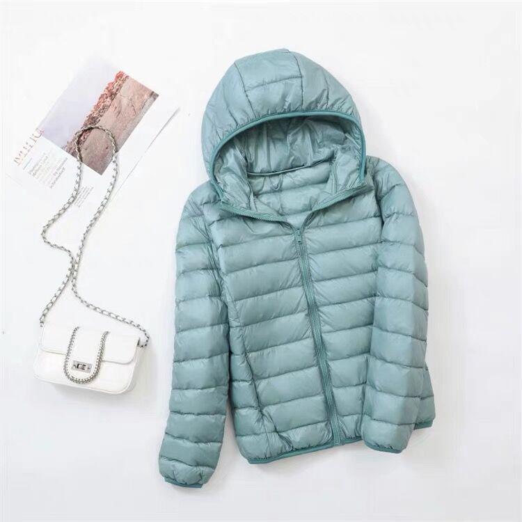 Women's Ultra-Light Plus Size Down Jacket - Short & Slim for Middle-Aged