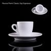 Nuova Point Classic Esp Espresso fincan ve tabak seti profesyonel rekabetçi seviye kalınlaşmak kemik çini kahve kupaları ve tabak seti