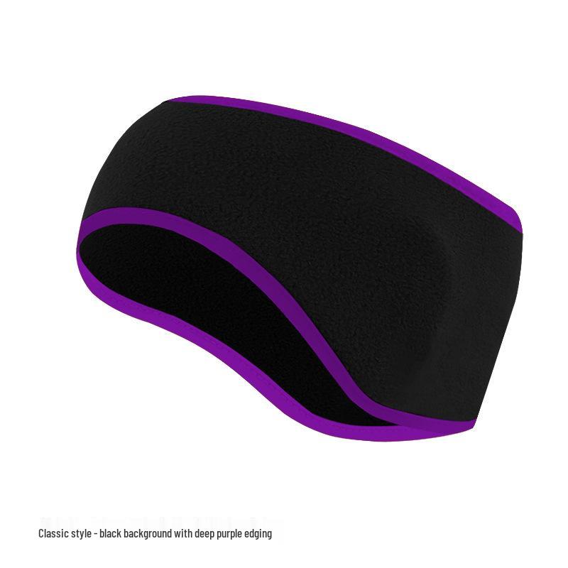 Fleece Warmes Ohrband: Dickes breites Stirnband für Herbst- und Winterradfahren - Winddichte und kältefeste Ohrenschützer.