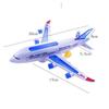 Electronic Aeroplane Toy With Music Autopilot Flash Sound Aircraft Automatic Rotation Plane Educational Toy Gift For Children