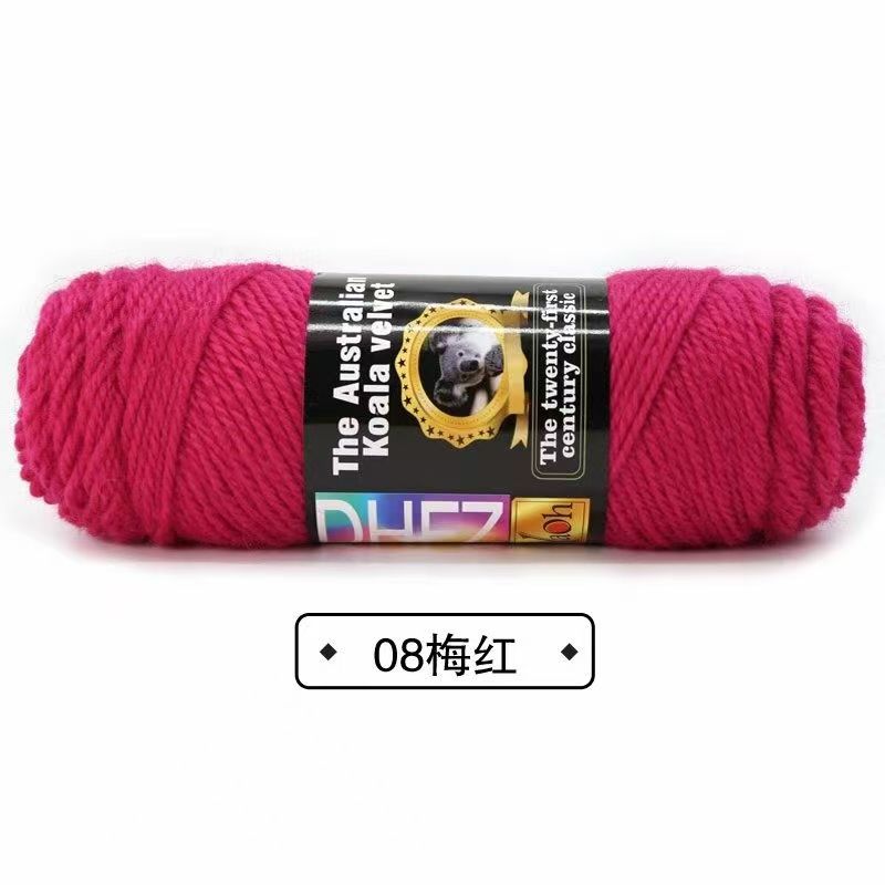 100G Wool Blended Koala Fleece Hand-knitted Medium Thick Yarn Rod Needle Thread Jacket Scarf DIY Knitting&Crocheting