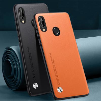 Luxus PU Ledertasche für Huawei Nova 3 Rückseite Matte Silikon Stoßfest Vollschutz Handyhülle für Huawei Nova3 Coque