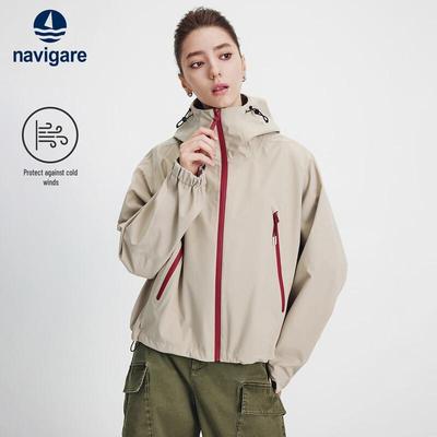 Women's 2025 A/W Hooded Loose Windproof Jacket