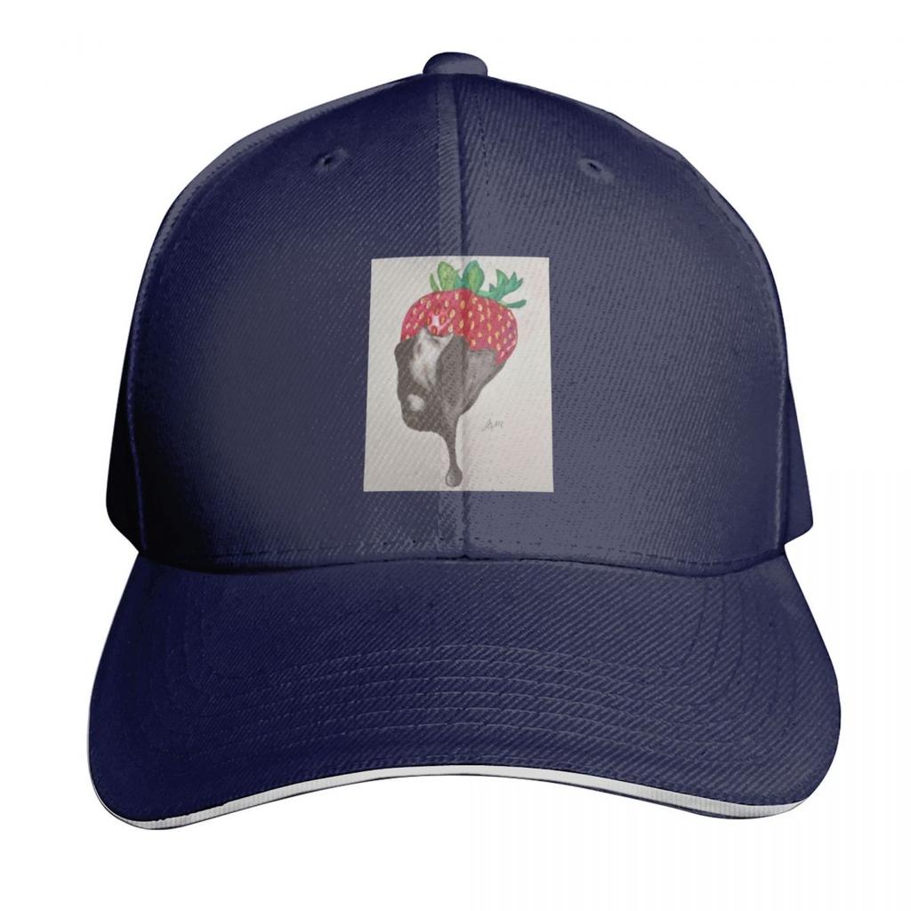 Chocolate Dipped Strawberry Baseball Cap Kids Hat hats for Unisex Sun Hat For Children fashionable Unisexs Womens