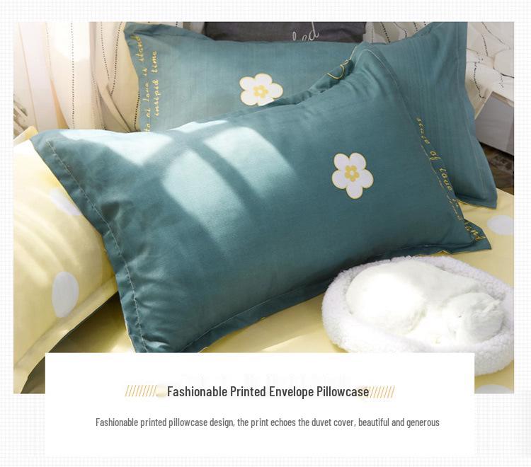 Nantong Aloe Vera Cotton Student Dormitory Summer Bedding Set