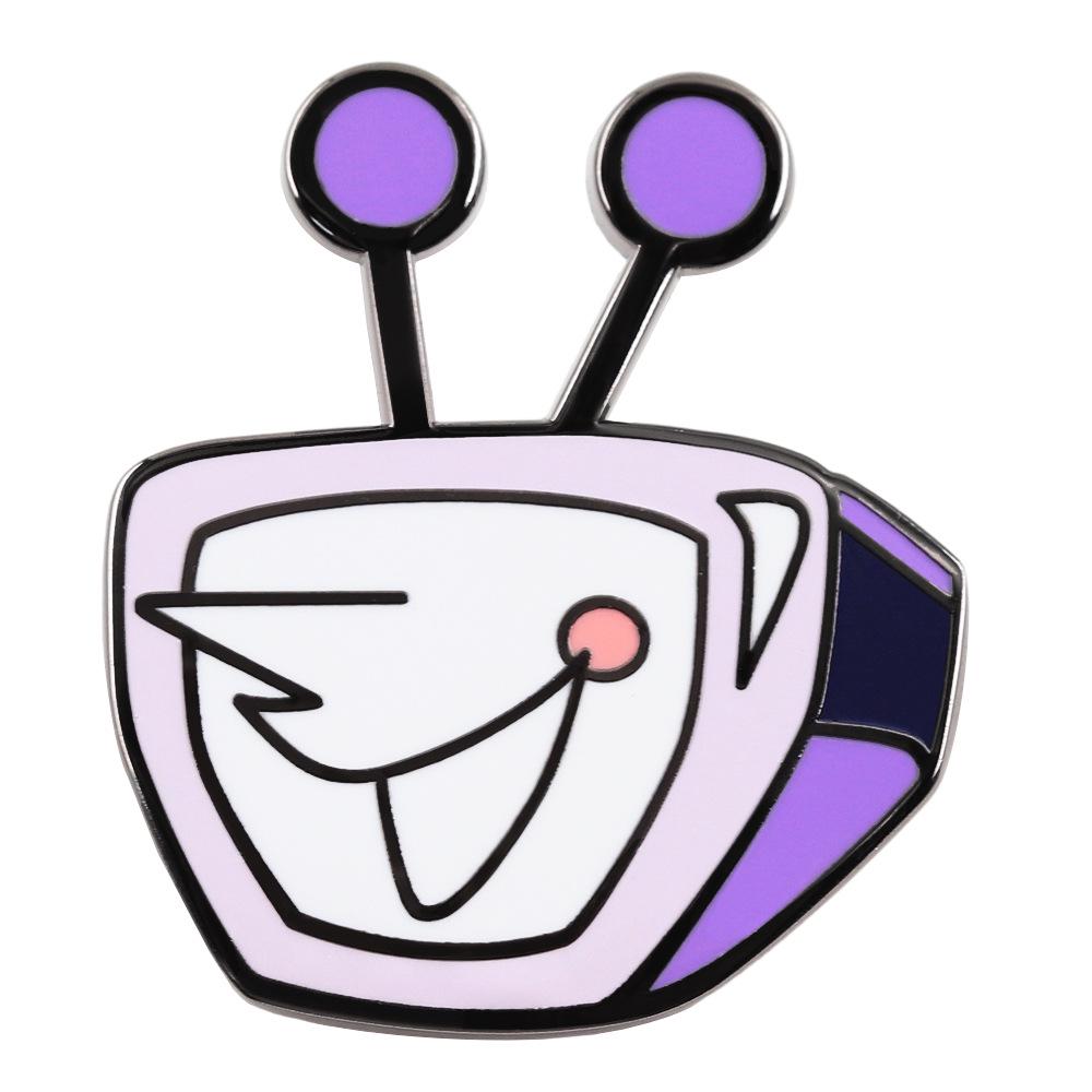 Cartoon TV Badge: Cute Rune Brooch & Game Pin for Backpack or Clothes