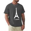 I Love London Eiffel Tower Funny Design T Shirt Harajuku Short Sleeve T-shirt 100% Cotton Graphics Tshirt Tops