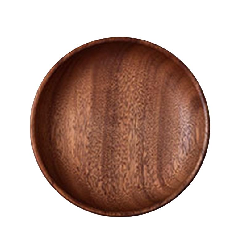 Ins Runde Holz Platte Lebensmittel Tablett für Küche Restaurant Party Café Dessert Salat Obst Platten Dekorative Tablett Serviertablett