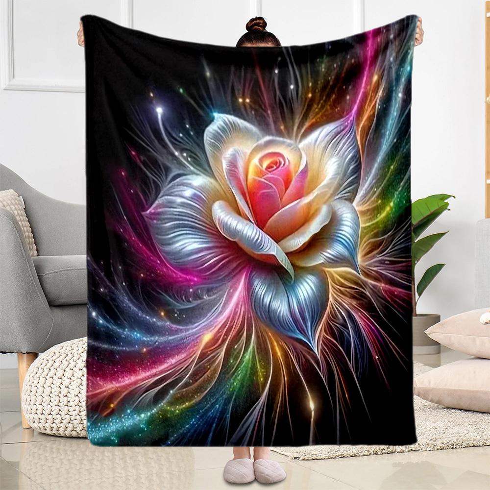 1pc Sunflower Pattern Blanket Comfortable Soft Lightweight Perfect for Travel Camping Picnics Sofa Office Bed Living Room Ideal Gift for Friends
