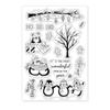 PVC Plastic Stamps for DIY Scrapbooking Photo Album Decorative Cards Making Stamp Sheets Christmas Themed Pattern 16x11x0.3cm