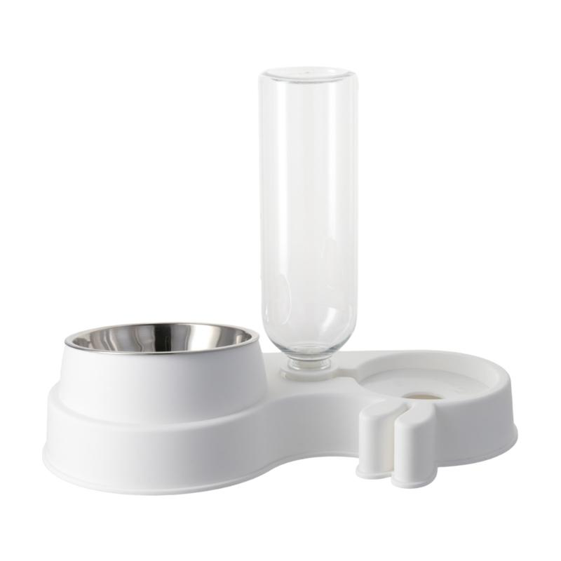 Pet Food Feeders and Waterer Detachable Cats Water Fountain Bowl Food Container Automatic Bowl Supply