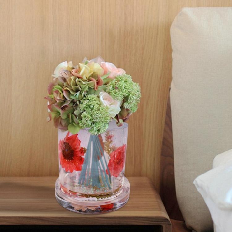 Planter Vase Flowerpot Handcraft Soap Candle Plate Resin Mold Silicone Mould