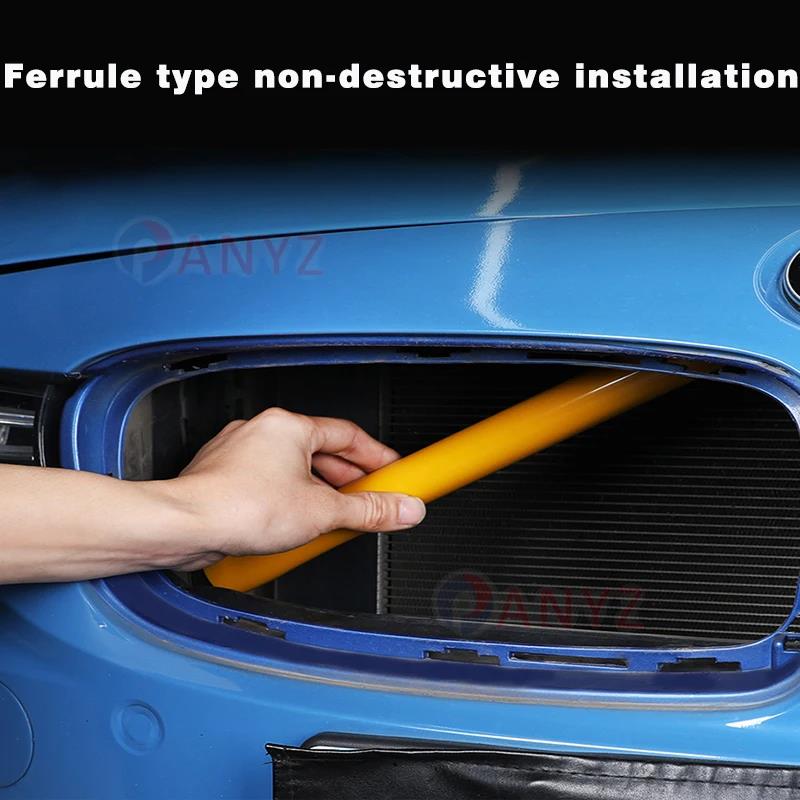 Car Front Grille Trim Strips Cover For BMW F10 F11 F12 F13 F07 F06 F01 5 6 7 Series X1 X2 F48 F39 2010-2016 Interior Accessories Interior Mirrors 6