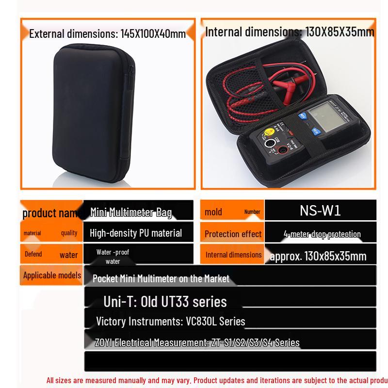 Universal Portable Multimeter Instrument Toolkit Bag