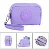 Mini monedero de nailon, bolsa para llaves, carteras para mujer, cremallera, impermeable, portátil, tarjetero de tres capas, bolso de mano para mujer, niña, bolsa para auriculares