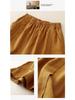 2024 Women's High Waist Cotton Linen A-line Shorts - Summer Elastic Wide Leg Casual Five-Point Pants