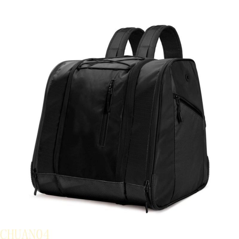 

1Pc Large Capacity Water Resistant Ski Skate Shoe Bag For Outdoor Sports Enthusiasts Multiple Compartments Organizer чорний
