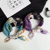 Thin scarf shawl with new temperament silk scarf, high-end versatile sense tied with imitation silk 70 square scarf scarf scarf