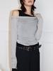 MEENDERI 2Way Sheer Layered Top - Black