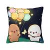 Bubu & Dudu Pillow Case Morden Pillow Cover Square Custom DIY Cushion Cover Pillowcases For Office Car Home Decorative