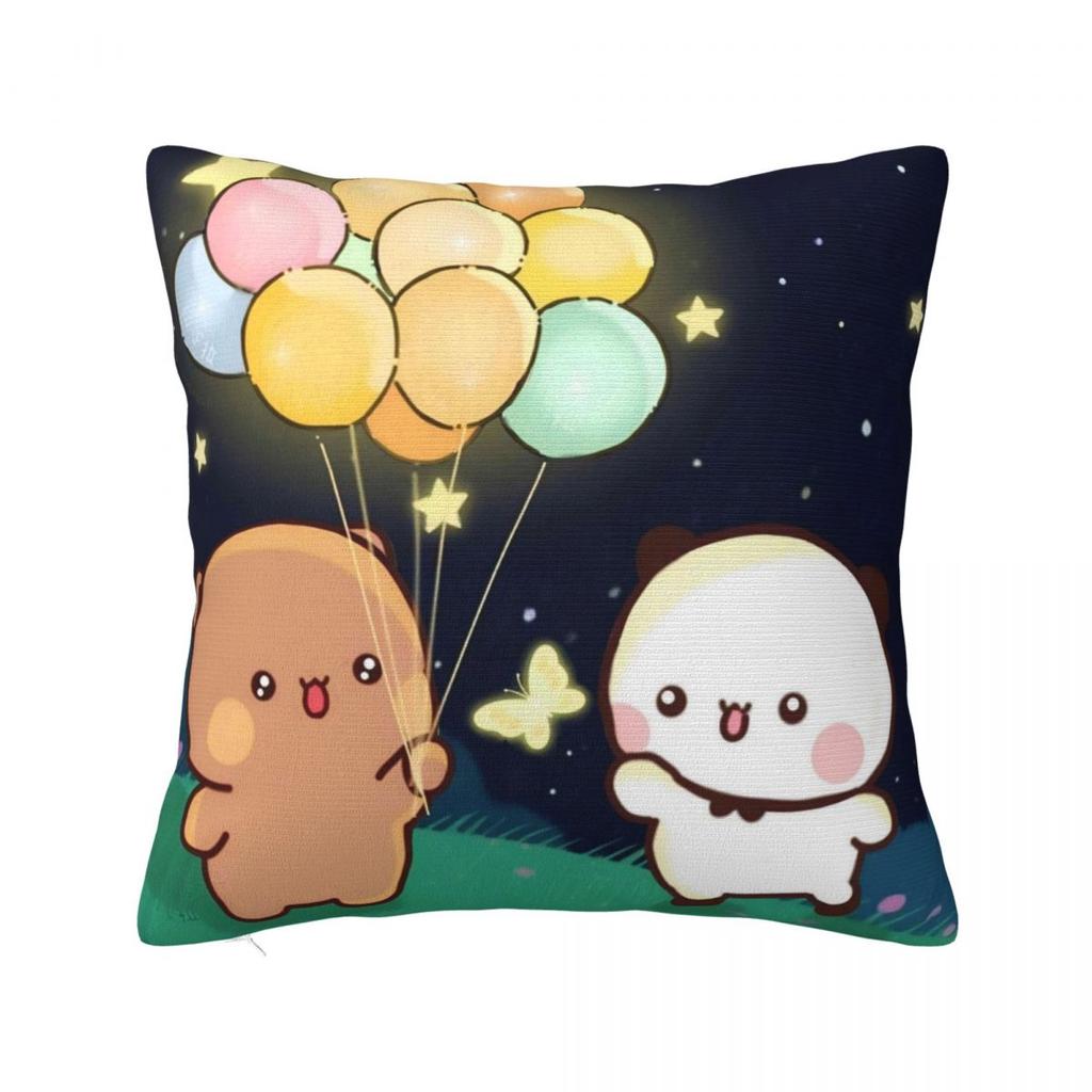 Bubu & Dudu Pillow Case Morden Pillow Cover Square Custom DIY Cushion Cover Pillowcases For Office Car Home Decorative