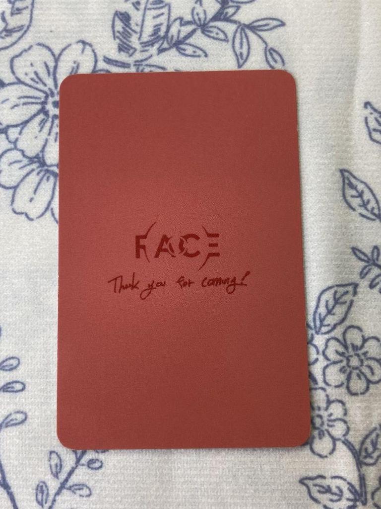 [USED] JIMIN BTS FACE JPFC Lucky Draw Winner Limited Edition Trading Card