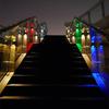 Decoration Solar wall lamp Led solar lights RGB Color Changing Waterproof Wall Lamp Solar Lighting For Walkway Fence Stairs