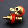 4 Pcs Solderable Rca Panel Mount Plug Female Jacks Socket Connector Chassis Amplifier Terminal Adapter Coupler for Amp (2 Pairs)