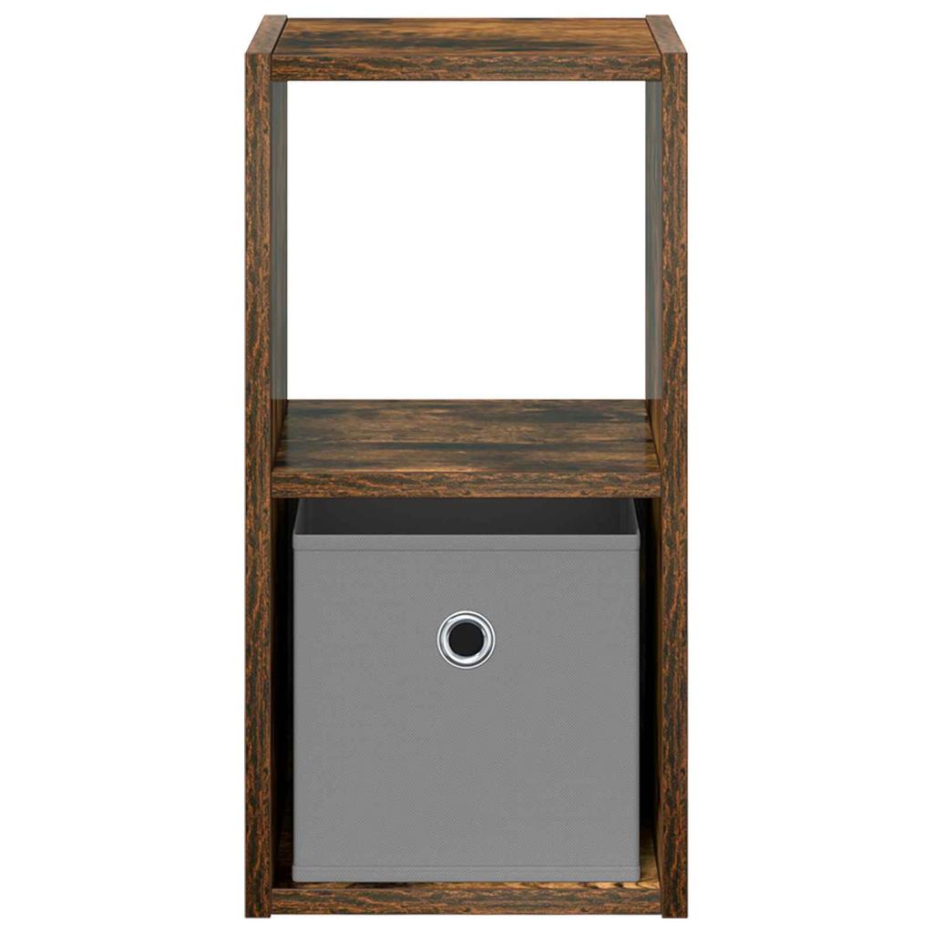 Nightstand 2 pcs Smoked Oak 25.5 x 22 x 49.5 cm