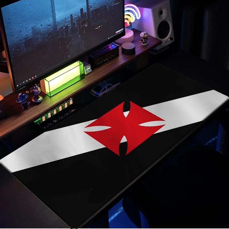 Red Cross CR Flamengo mouse pad, rubber base, esports desk mat, mouse pad for gamers and office use, gaming desk , easy to clean mat