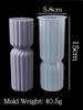 3D Geometric Silicone Candle Mold New Texture Cylindrical Scented Soap Mold DIY Square Column Hexagonal Cylinder Mold Home Decor