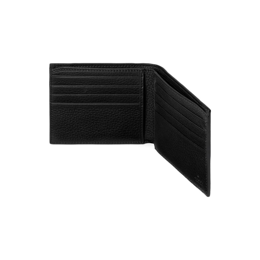 Gucci GG Embossed Leather Bifold Wallet Black Daily Travel 739475-AABY0-1000