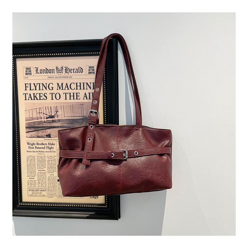 Single Shoulder Bag, Hand-held Vintage Trendy Bag, Large Capacity Bag, Commuting Tote Bag