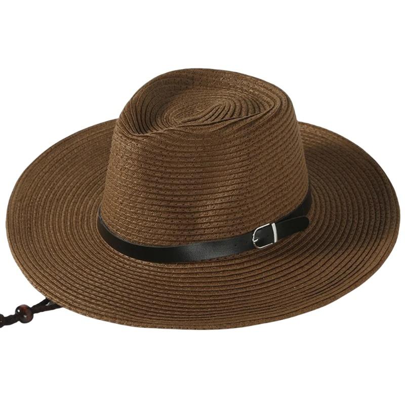 Cappelli da sole pieghevoli da uomo taglia xxxxl 62cm Casual da donna Cappello di paglia Panama da spiaggia Moda Cappellino Jazz Stile Messicano Cappello da cowboy Western