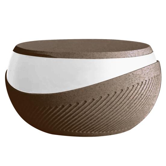 3D-gedruckte Nuss-Samen-Schale Doppellagige Snackplatte mit Schalenfach Früchte