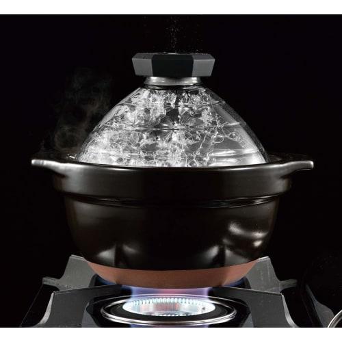 HARIO GNR-200-B 2-3 cup rice pot with glass lid
