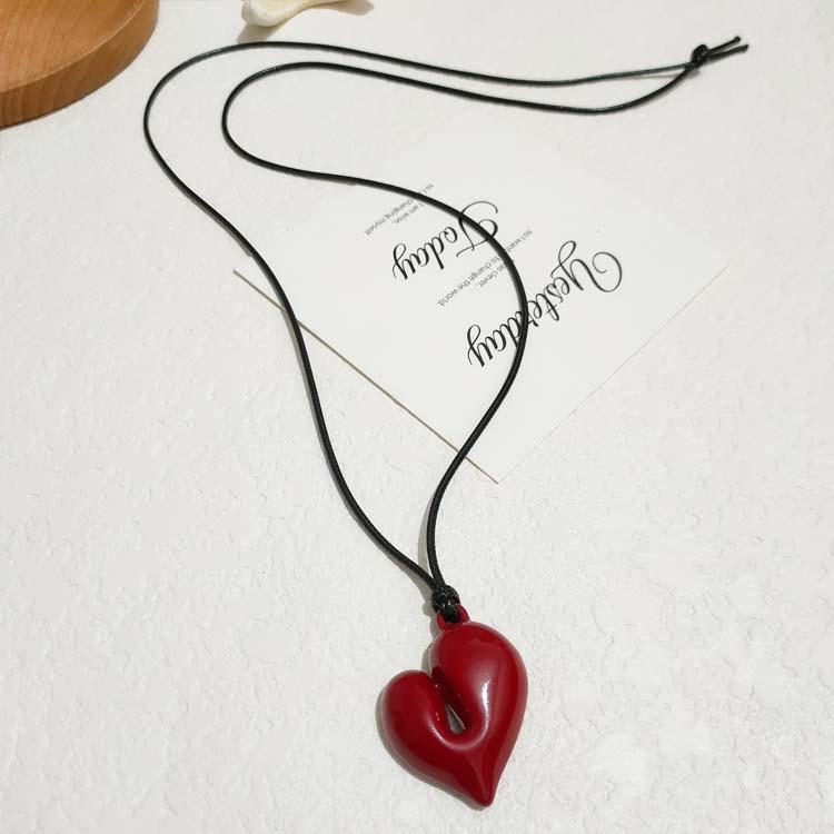 FVR blogger irregular love pendant long sweater chain clothing accessories necklace women