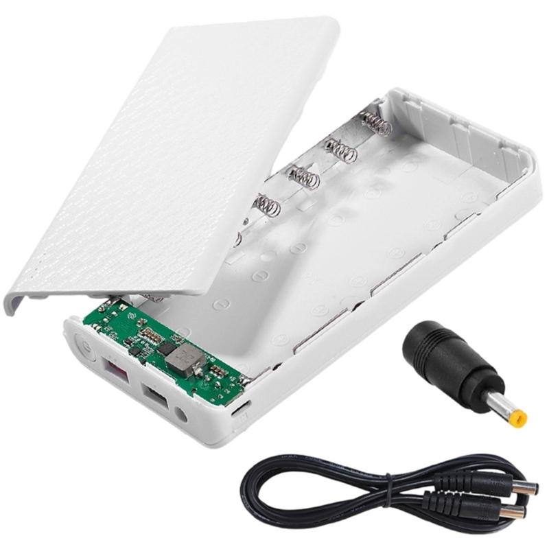 Removable Battery Case Battery Holder Rechargeable Batteries Storage Box Detachable Mobile Power Module ABS Texture