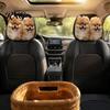 Comfortable Car Headrest Sleeve 2Pcs Cute Dog Covers, Breathable Auto Seat Personalized Interior Styling Protectors, Stretchy Universal Accessories