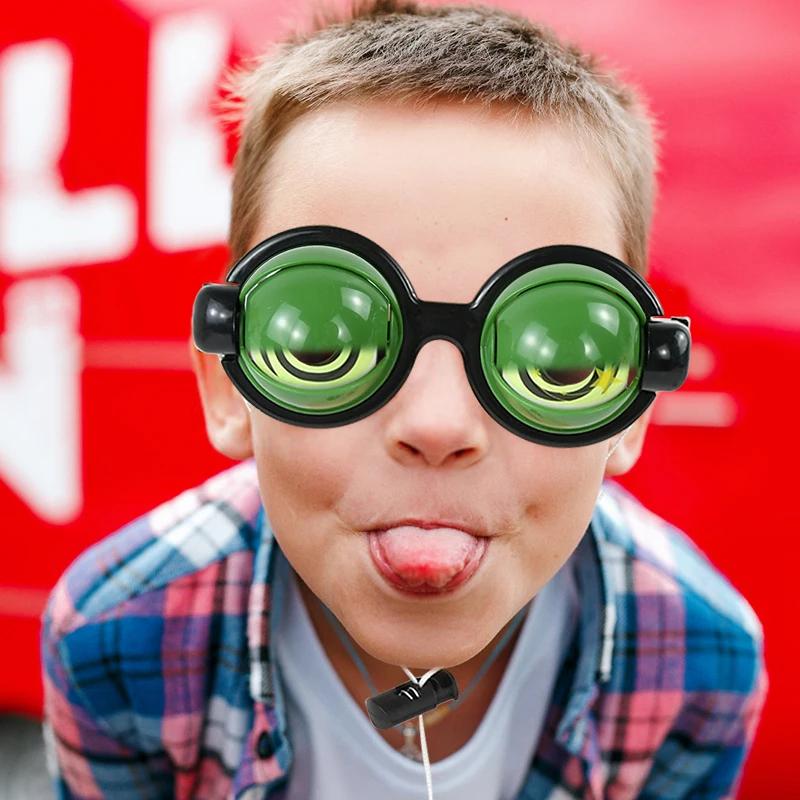 1 Stück Lustige Brille für Kinder Verrückte Kulleraugen Brille mit Blinzelndem Augapfel Neuheit Halloween Weihnachtsgeschenke Streichrequisiten
