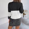 Loose Knit Dress Women's Straight Fall Winter Wide Dresses Wind Pit Strip Lazy Style Long Sleeve O Neck