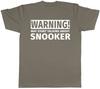 Warning May Start Talking about Snooker Unisexs Unisexs TShirt