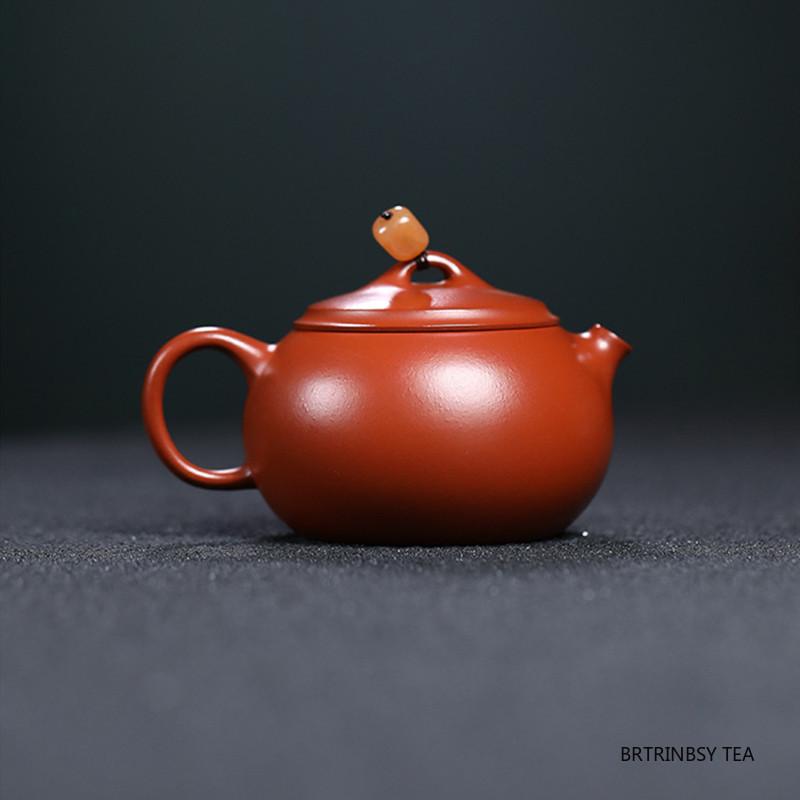 110ml Chinese Yixing Purple Clay Teapot Handmade Raw Ore Zhu Mud Zisha Tea Pot Beauty Tea Infuser Kettle Tradition Zisha Tea Set