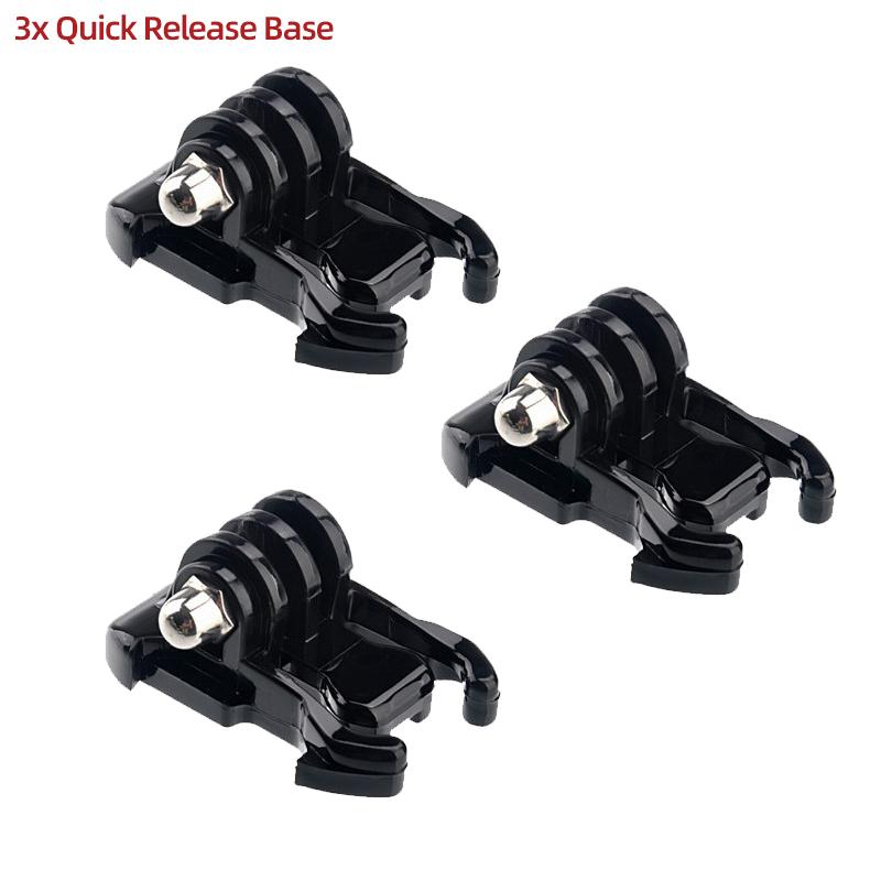 Quick-Release Base Buckle Mount For GoPro Hero 13 12 11 10 9 8 7 Insta360 SJCAM SJ4000 AKASO DJI Osmo Action Camera Accessories