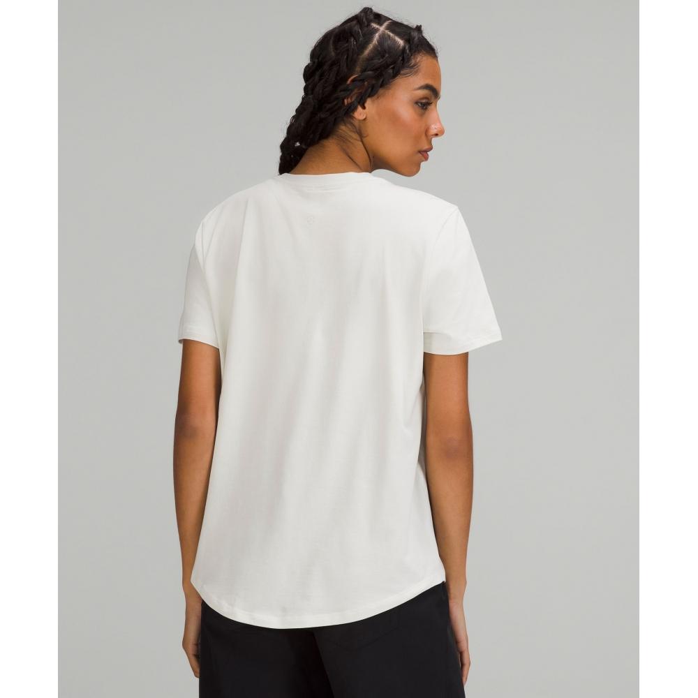 Lululemon Love Curved Hem Crewneck T shirT Bone