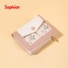 New simple women's wallet short large-capacity female student card bag multi-functional printed change bag