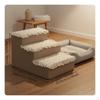 Foam Pet Stair Washable Cover Dog Step Bed Gentle Slope Cat Climbing Ladder for